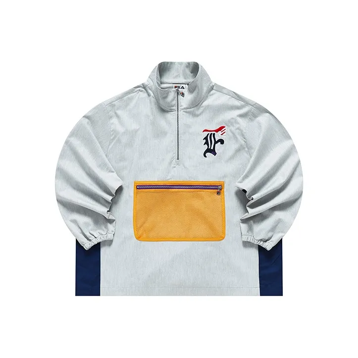 FILA FUSION FILA X FACETASM Sweatshirt Men's Heather Gray-0