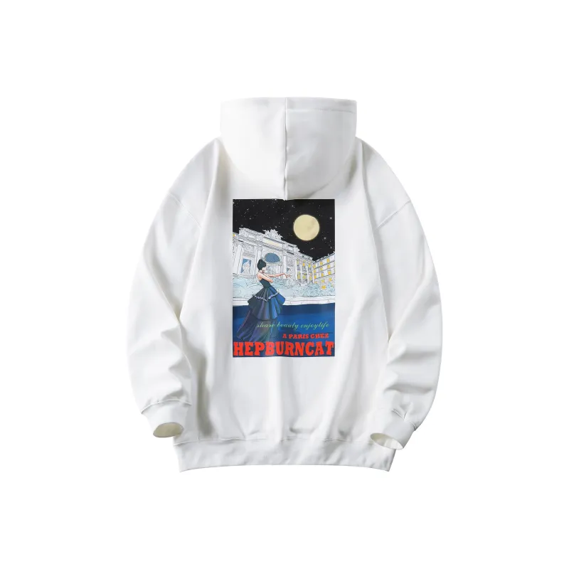Hepburn Cat Sweatshirts Unisex-6