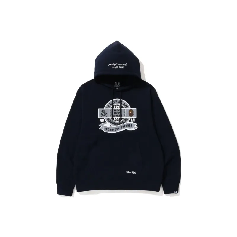 Bape X Neighborhood Relaxed Fit Pullover Hoodie-2