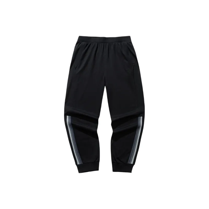 Anta Life Collection Knitted Sweatpants Men's Basic Black-0