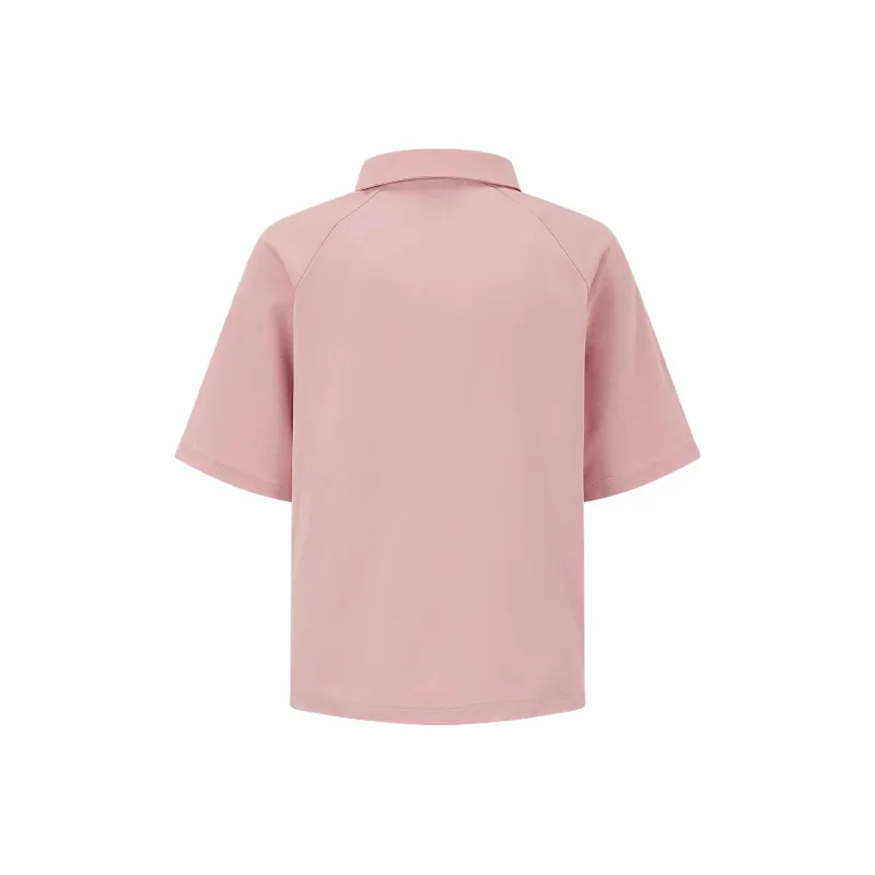 Columbia Cool Tempo Transit Collection Polo Shirt Women's Pink-1