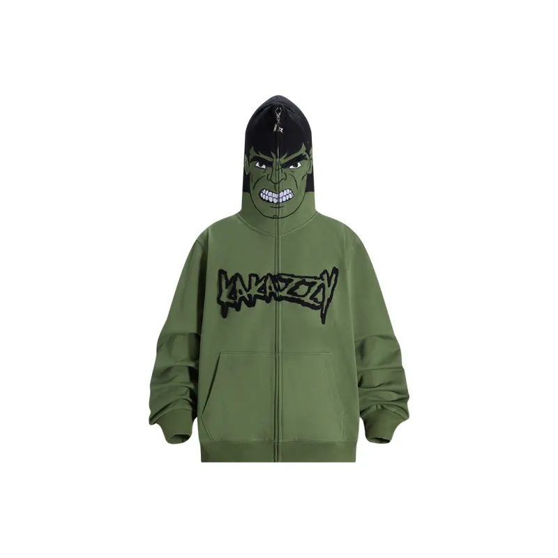 KAKAZZY Sweatshirts Unisex Green-0