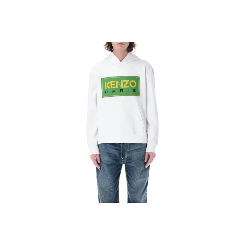 KENZO Logo Patch Long Sleeved Hoodie-0