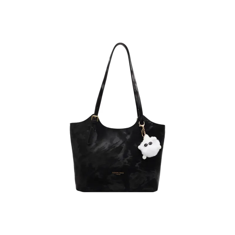 KAMLUI PU Portable Underarm Shoulder Bag Regular Women's Ecru/Black/Dark Brown/Pink-7