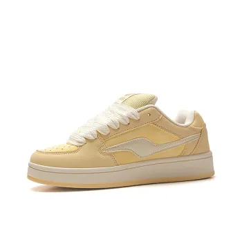 STUR YSN Wear resistant And Lightweight Low Top Skateboard Shoes Women's Almond Yellow