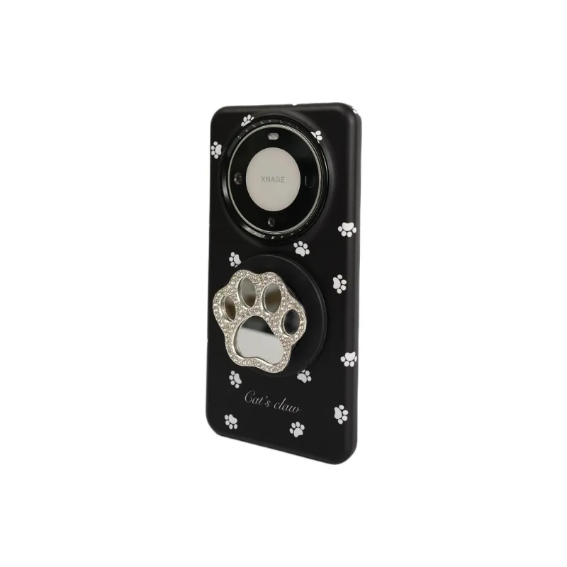 Sopi Acrylic Material Full Screen Cat Paw Magnetic Stand Phone Cases Compatibility With Huawei Mate 70/60 Pro/Pro+-2
