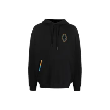 Marcelo Burlon Cross embroidered Drawstring Hood
