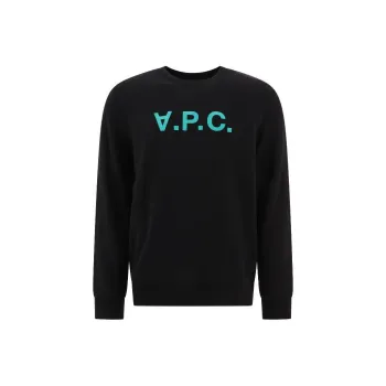 A.P.C Upside Down Logo Printed Crewneck Sweatshirt