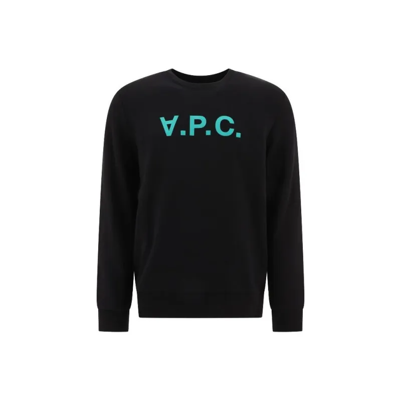 A.P.C . Upside Down Logo Printed Crewneck Sweatshirt-0
