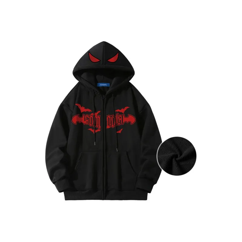 COMOWA Hand Drawn Bats And Gothic Letters Unisex Sweatshirt-25