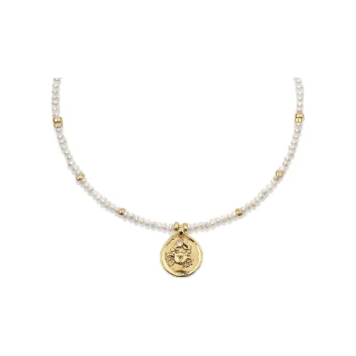 Goossens Astro Cancer Pearls Necklace