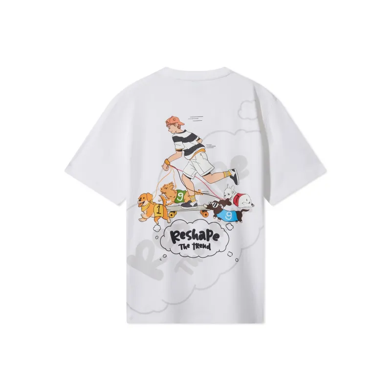Cabbeen T Shirt Men's Bleached 02-1