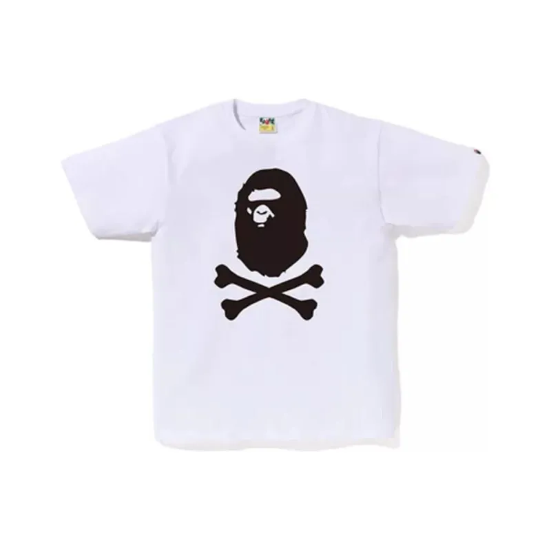 A BATHING APE Big Ape Crossbone Pigment Print Tee-1