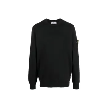 STONE ISLAND 532B9 Felpa Logo Patch Crewneck