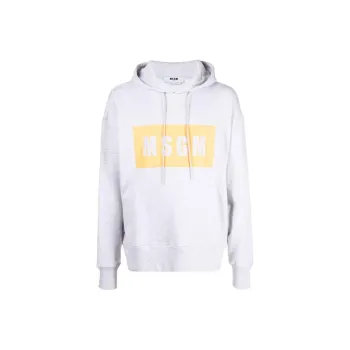 MSGM Sweatshirts Men Gray White