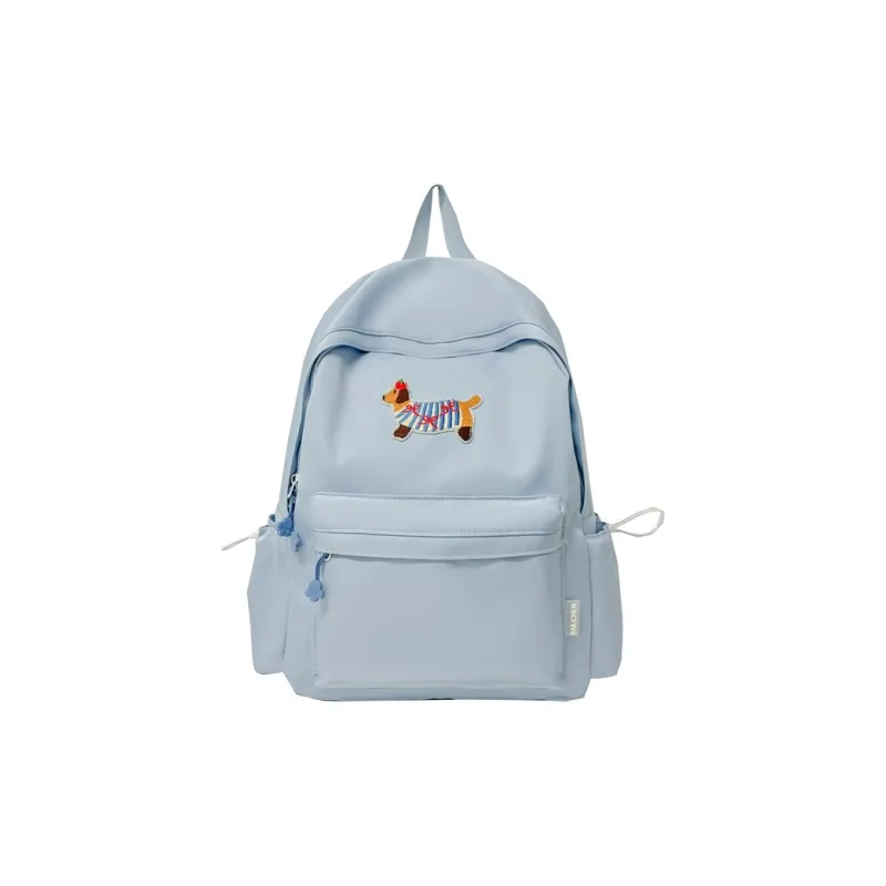 Single Warehouse Composite Cloth Backpack Unisex White/Blue/Black/Green-6