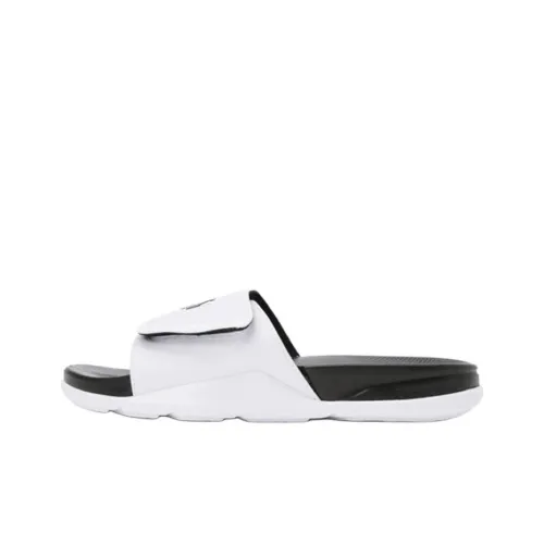 DESCENTE Common Temper Slide Slip Resistant Abrasion Resistant Slide Slippers Unisex Black White