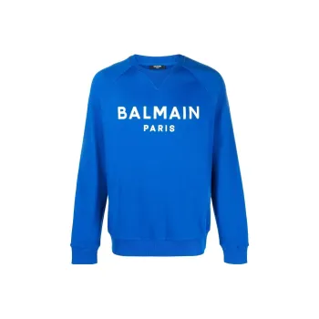 BALMAIN FW22 Sweatshirt Men's Blue