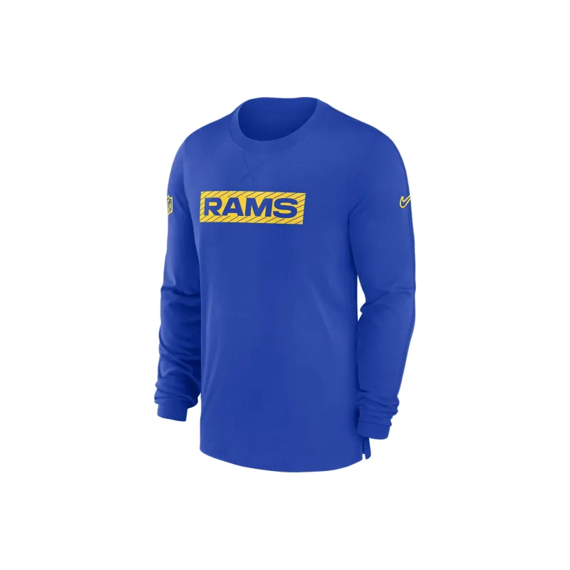 Nike Los Angeles Rams Sideline Player Team Issue Men's Nike Dri FIT Long Sleeve Top-0