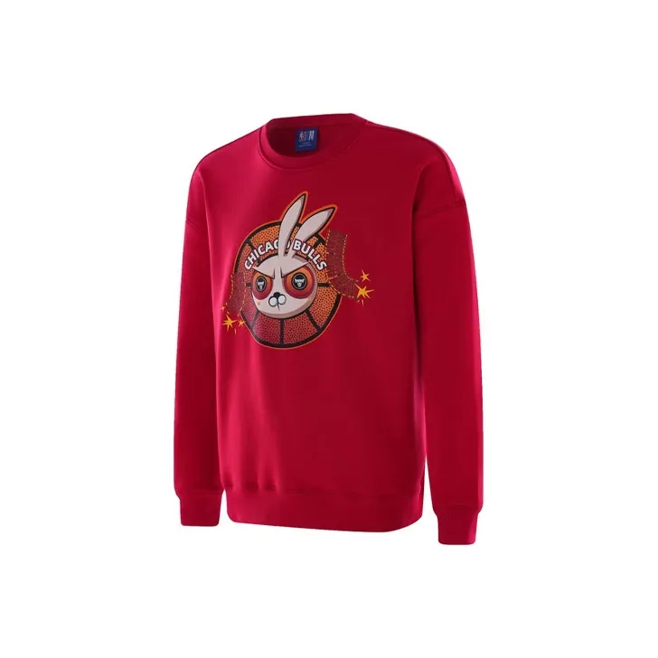 NBA Bulls Sweatshirts Unisex Crimson-0