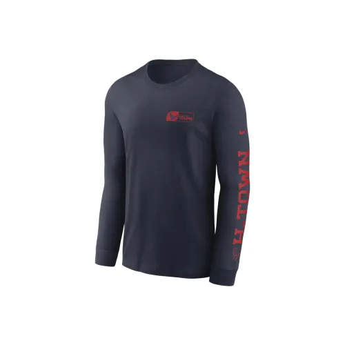 nike rankings Red Texans All Out Men's nike rankings Nfl Long Sleeve T Shirt
