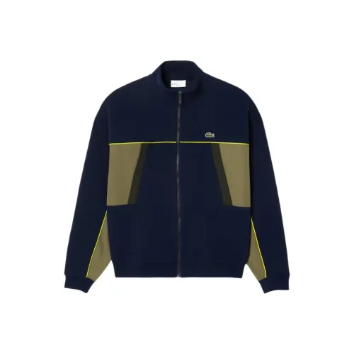 LACOSTE Logo patch Piqué Jacket