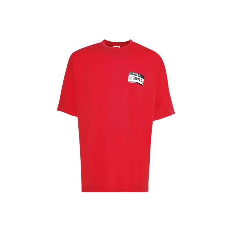 Vetements Hello My Name Is Vetements T Shirt-0