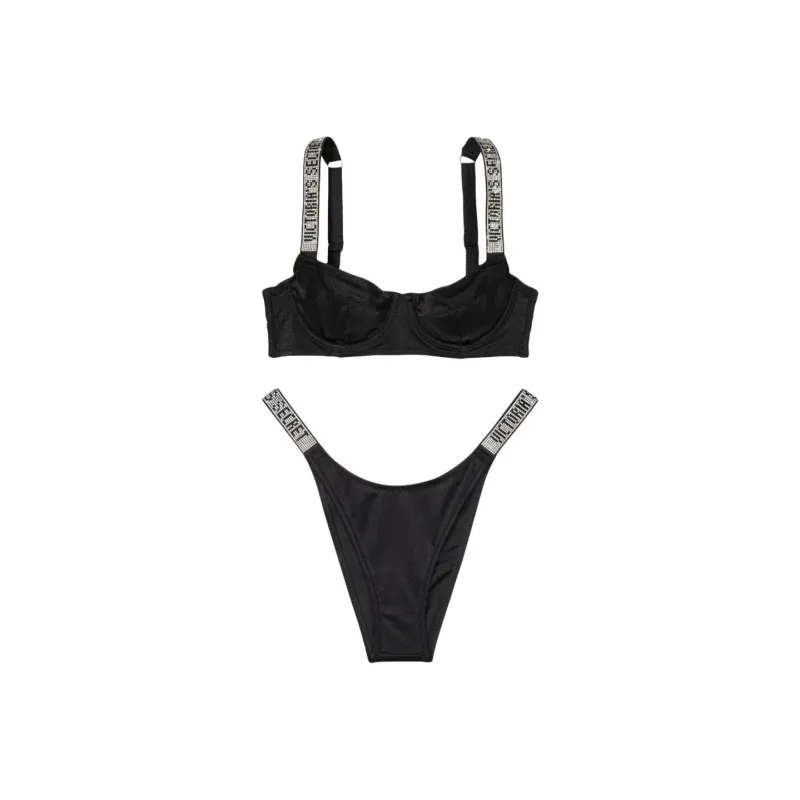 Victoria's Secret Swimsuit Set Women's Set Black-0
