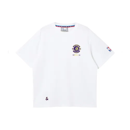 JACK JONES· x NBA JACK&JONESxNBA T Shirt Men's A06 Raw White
