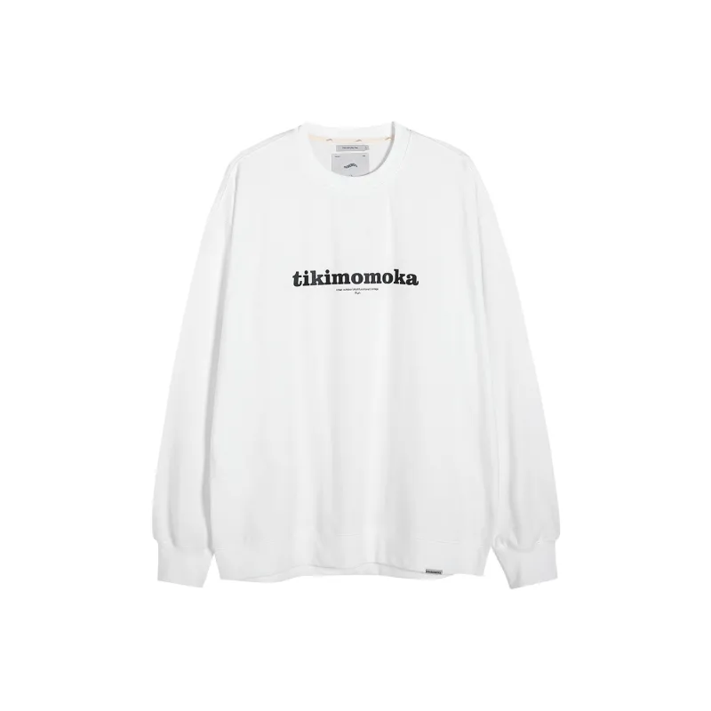 TIKIMOMOKA Crew Neck Loose Fit Regular Sweatshirt Spring And Autumn Unisex-0
