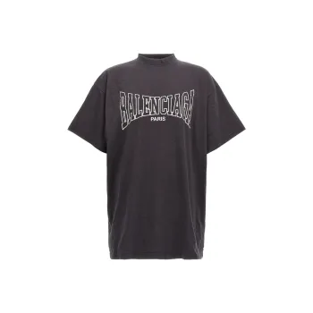 Balenciaga Paris Logo Printed Oversized T Shirt