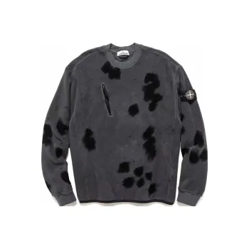 STONE ISLAND Pattern Printed Drop Shoulder Crewneck Sweatshirt