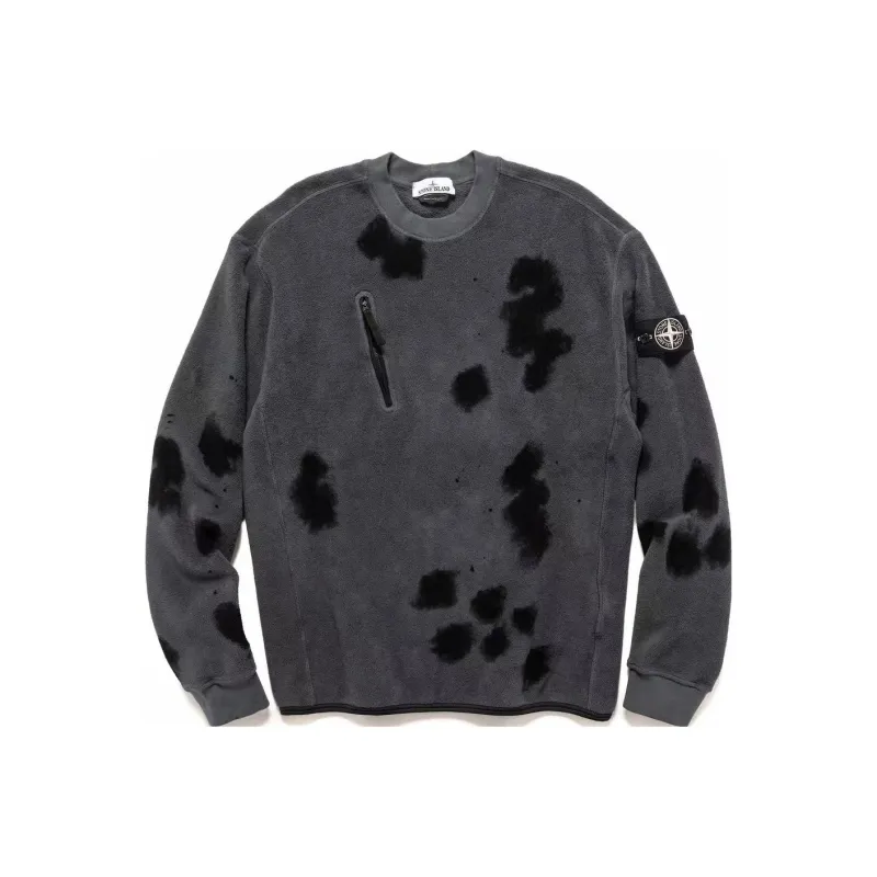 STONE ISLAND Pattern Printed Drop Shoulder Crewneck Sweatshirt-0
