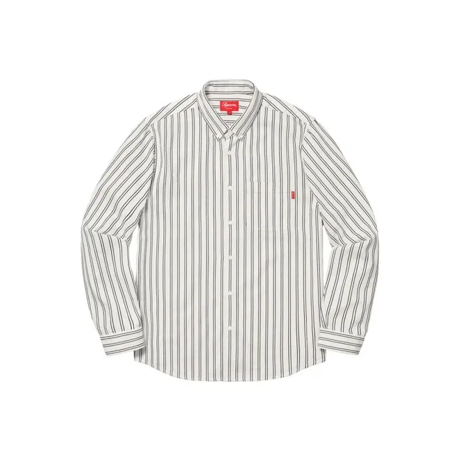 Supreme Stripe Twill Shirt-0