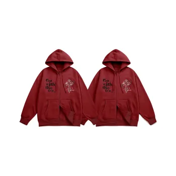 Guuka Sweatshirts Unisex 2 Pack Dark Red