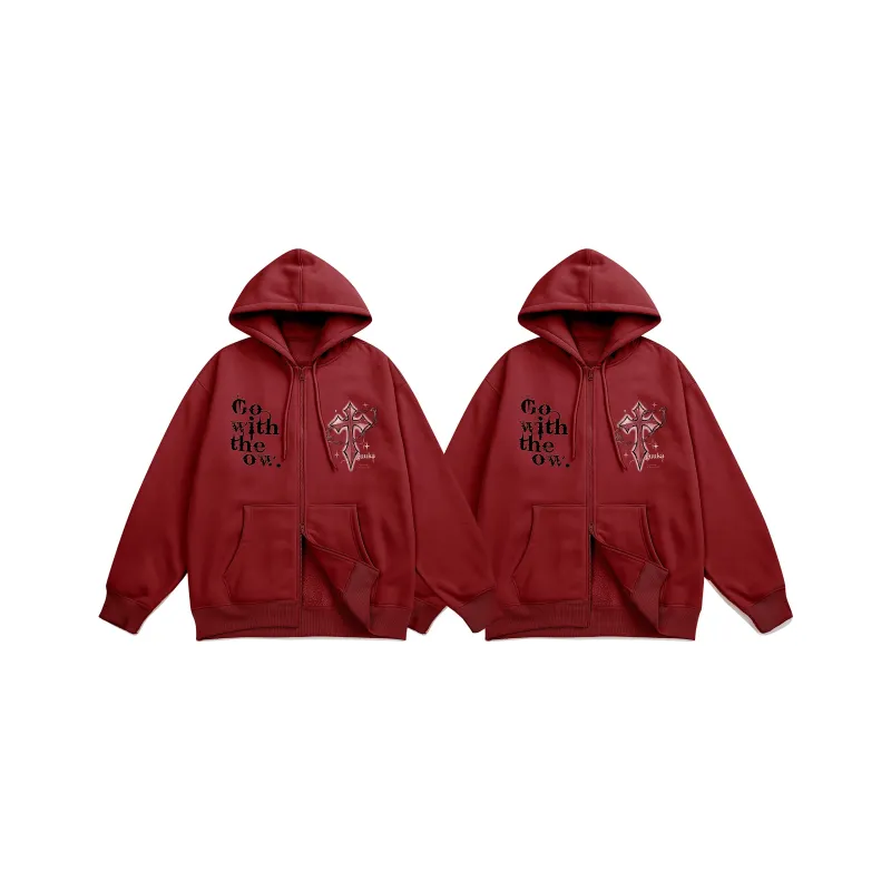 Guuka Sweatshirts Unisex 2 Pack Dark Red-0