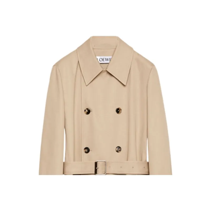 LOEWE Trench Coats Men Beige-3
