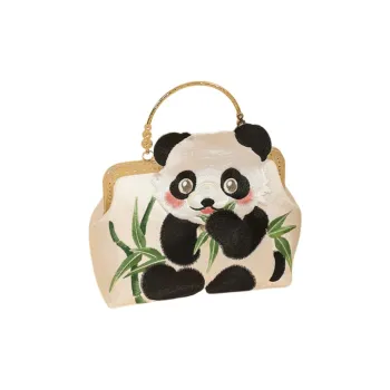 Boniu Embroidered Fabric Handbag Regular Unisex Multicolor