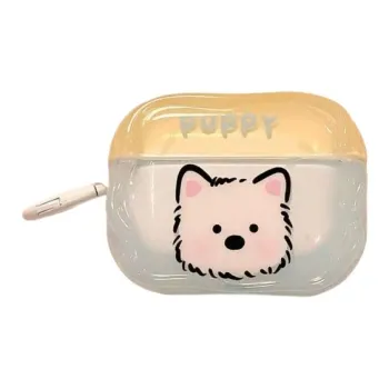 Beams Compatibility Airpods4/3/Pro/Pro2 Silicone Ins Cartoon West Highland Cute Puppy Bluetooth Headphone Cases