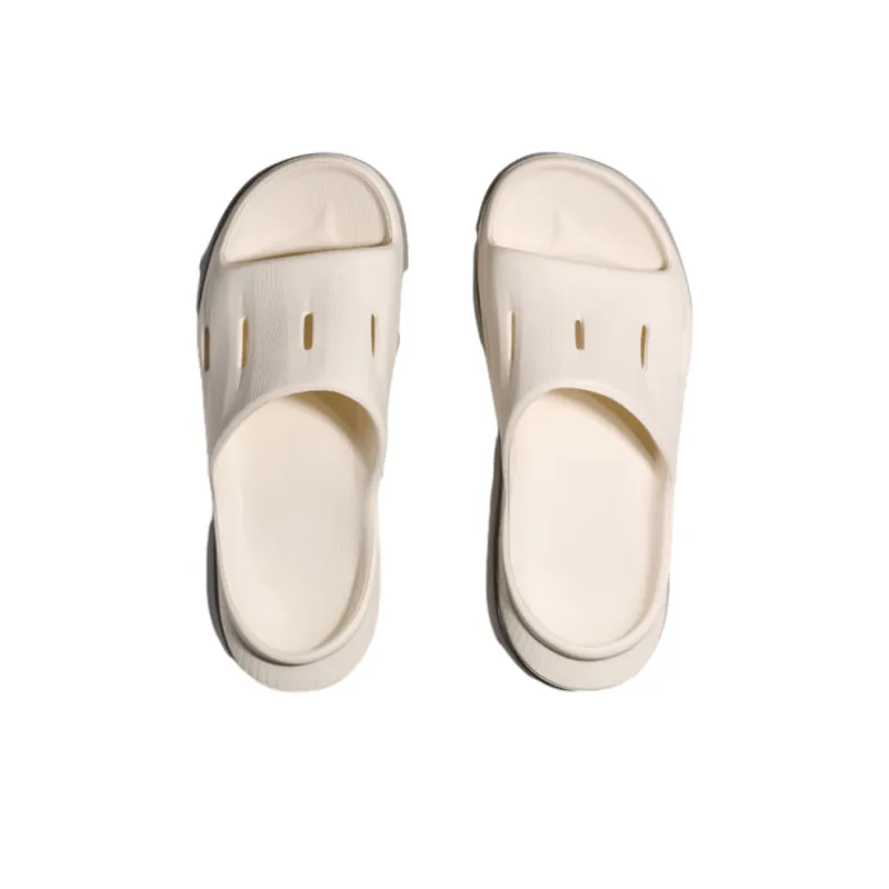 HOKA ONE ONE Ora Recovery Slide 3 Odor Resistant Slide Slippers Unisex White Gray-3