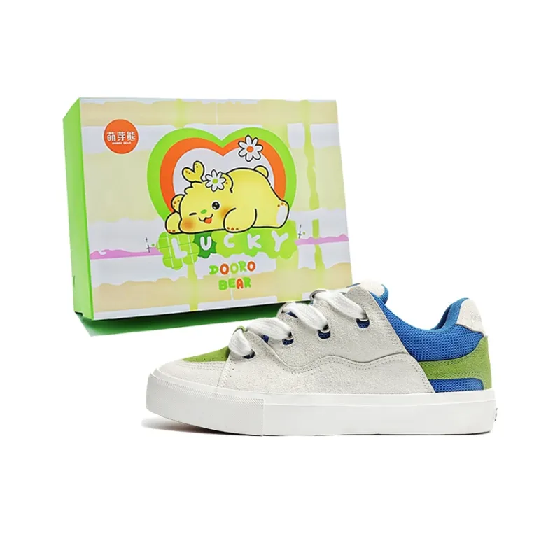 Budding Bear Height Increasing Abrasion Resistant Breathable Slip Resistant Low Top Skateboard Shoes Unisex-0