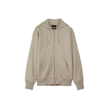 Y 3 Logo Printed Zipped Hoodie