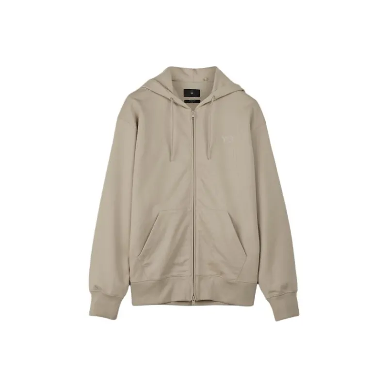 Y 3 Logo Printed Zipped Hoodie-0