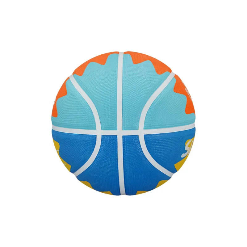 SIPAKESPORT Rubber Basketball Blue Yellow Orange Size 4/5 Size Training-2