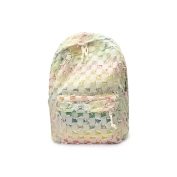 Yalu Nylon Backpack Unisex Square/Stars/Dots