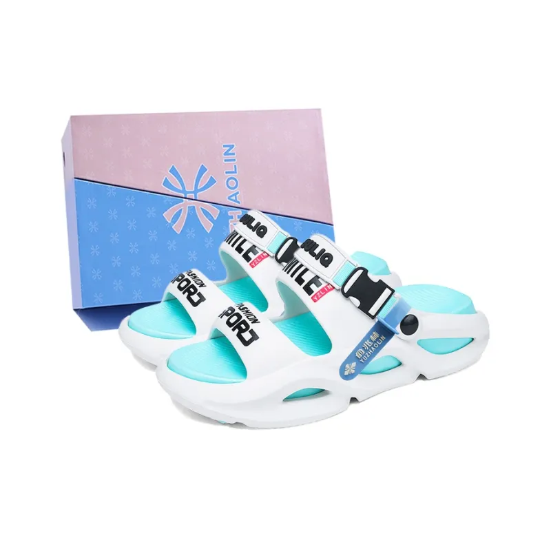 YUZHAOLIN EVA Cut Out Massage Slip Resistant Abrasion Resistant Quiet Slide Slippers Unisex-60
