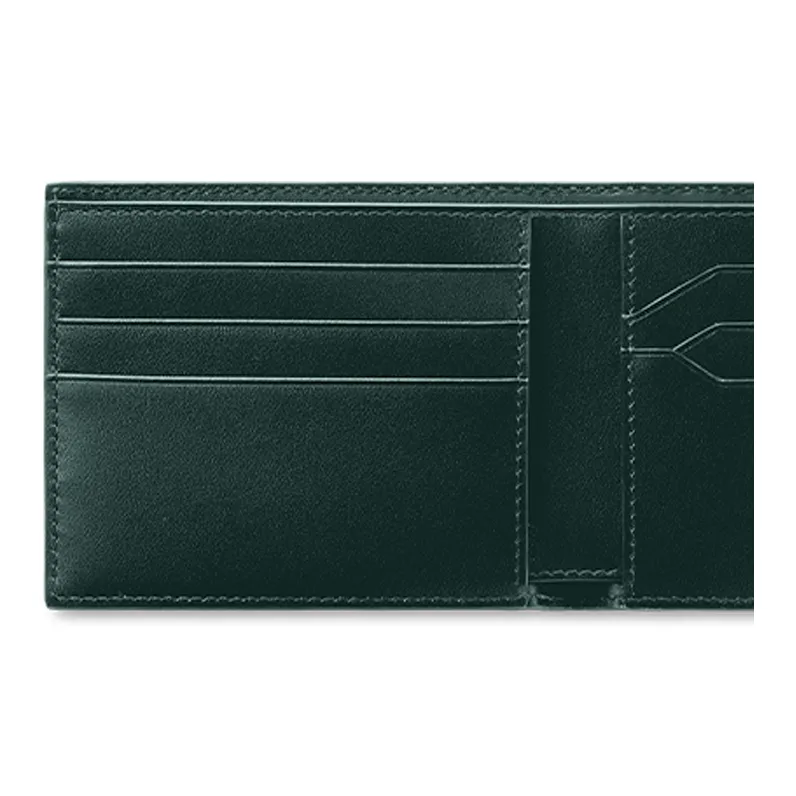 MONTBLANC Cow Leather Wallet Men's British Green-4