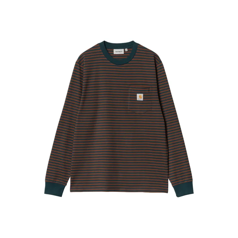 Carhartt WIP L/S Verner Pocket T-Shirt T-Shirt Unisex Duck Blue-0