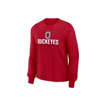Nike Ohio State Buckeyes Primetime University Boxy Women's Nike College Long Sleeve T Shirt