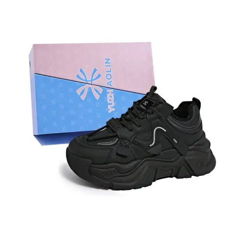 YUZHAOLIN Anti Slip And Wear Resistant Height Increasing Low Top Chunky Sneakers Women's